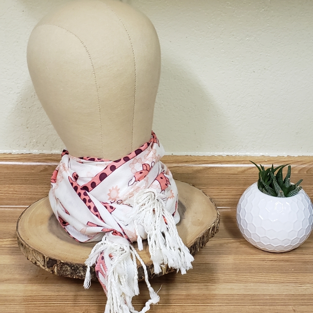 Giraffe print scarve